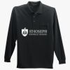 Long Sleeve Silk Touch Polo with Pocket Thumbnail