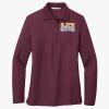 Women's Silk Touch Long Sleeve Polo Thumbnail